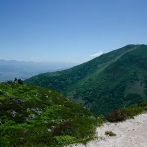 View of Mt. Annupuri from the summit.